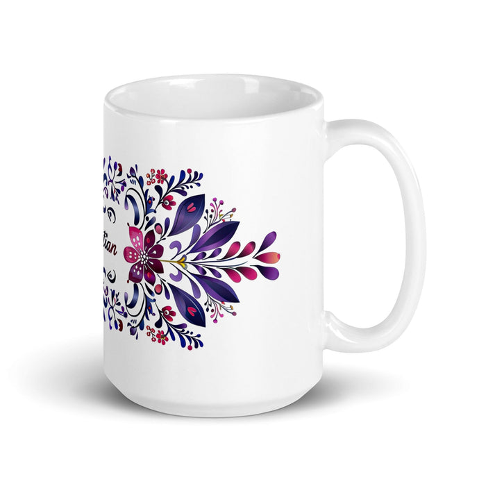 Christian Exclusive Name Art Piece Home Office Work Coffee Mug Mexican Spanish Pride Gift Cup One-Of-A-Kind Calligraphy White Glossy Mug | C1 Mexicada 15 oz