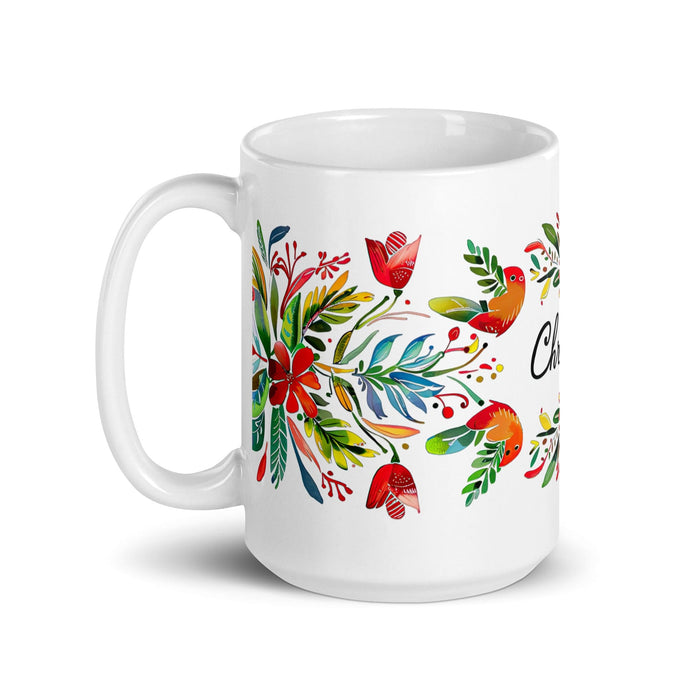 Christian Exclusive Name Art Piece Home Office Work Coffee Mug Mexican Spanish Pride Gift Cup One-Of-A-Kind Calligraphy White Glossy Mug | C10 Mexicada