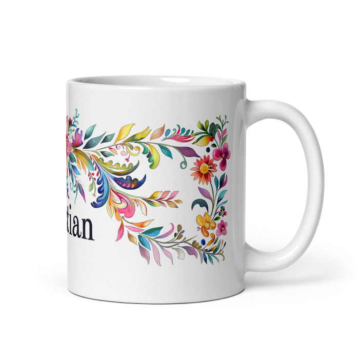 Christian Exclusive Name Art Piece Home Office Work Coffee Mug Mexican Spanish Pride Gift Cup One-Of-A-Kind Calligraphy White Glossy Mug | C12 Mexicada 11 oz