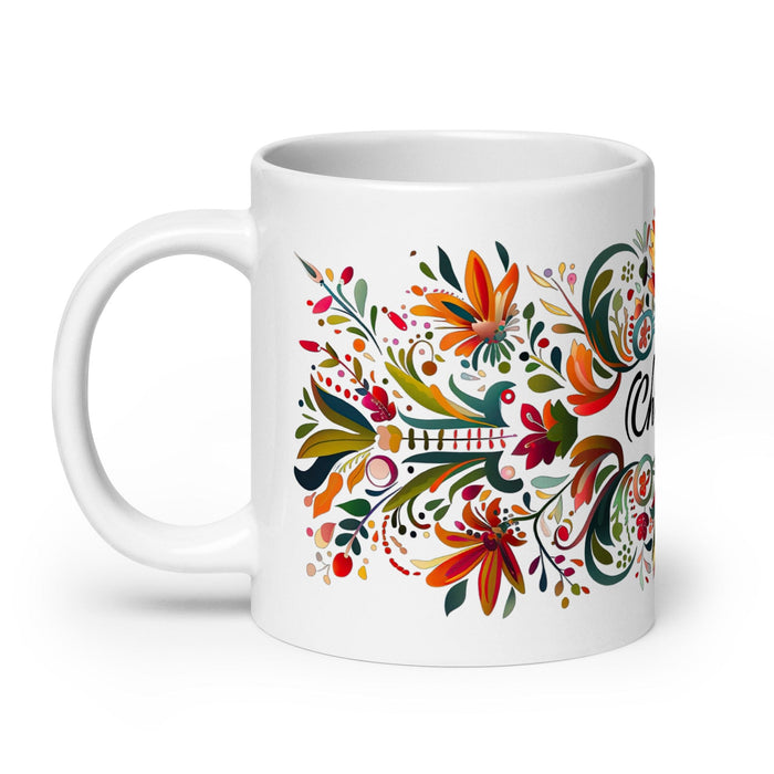 Christian Exclusive Name Art Piece Home Office Work Coffee Mug Mexican Spanish Pride Gift Cup One-Of-A-Kind Calligraphy White Glossy Mug | C13 Mexicada