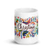 Christian Exclusive Name Art Piece Home Office Work Coffee Mug Mexican Spanish Pride Gift Cup One-Of-A-Kind Calligraphy White Glossy Mug | C3 Mexicada