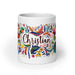 Christian Exclusive Name Art Piece Home Office Work Coffee Mug Mexican Spanish Pride Gift Cup One-Of-A-Kind Calligraphy White Glossy Mug | C3 Mexicada