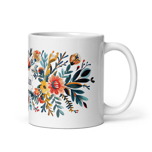 Christian Exclusive Name Art Piece Home Office Work Coffee Mug Mexican Spanish Pride Gift Cup One-Of-A-Kind Calligraphy White Glossy Mug | C8 Mexicada 11 oz
