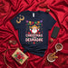 Christmas Con Desmadre Mexican Santa T-Shirt, Funny Fiesta Holiday Shirt, Cinco De Mayo Style Navidad Tee, Sombrero Maracas Papel Picado Banner Design Mexicada