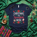 Christmas en Spanglish Mode T-Shirt, Funny Holiday Tee, Poinsietta Santa Snowflake Graphic Shirt, Spanglish Speaker Latino Navidad Gift Idea, Spanish English Christmas Apparel. Mexicada