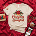 Christmas en Spanglish Shirt, Poinsettia Bells Holiday T-Shirt, Bilingual Christmas Tee, Festive Spanglish Gift, Navidad Spanglish Casual Top, Unisex Family Christmas Photo Outfit Mexicada