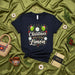 Christmas with Extra Limón T-Shirt | Funny Holiday Poinsettia Lights Graphic Tee | Mexican Christmas Fiesta Humor Shirt | Unisex Navy Blue Lemon Lime Santa Hat Top Mexicada