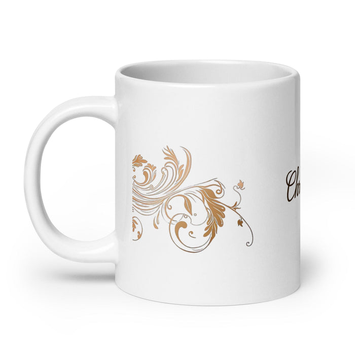 Christopher Exclusive Name Art Piece Home Office Work Coffee Mug Mexican Spanish Pride Gift Cup One-Of-A-Kind Calligraphy White Glossy Mug | C12 Mexicada