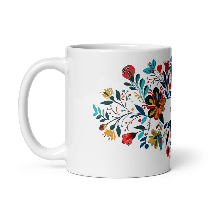 Christopher Exclusive Name Art Piece Home Office Work Coffee Mug Mexican Spanish Pride Gift Cup One-Of-A-Kind Calligraphy White Glossy Mug | C13 Mexicada