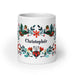 Christopher Exclusive Name Art Piece Home Office Work Coffee Mug Mexican Spanish Pride Gift Cup One-Of-A-Kind Calligraphy White Glossy Mug | C19 Mexicada