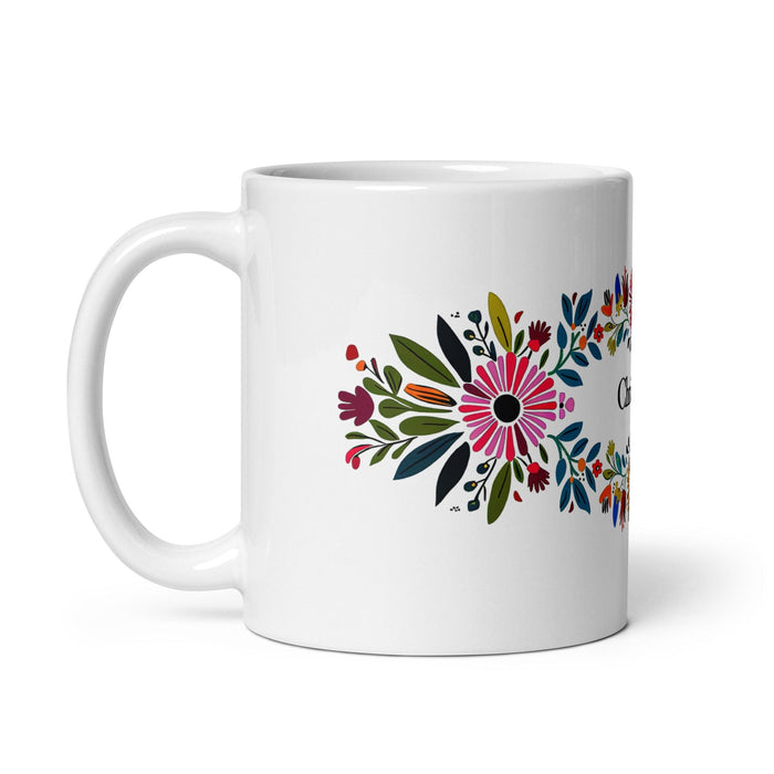 Christopher Exclusive Name Art Piece Home Office Work Coffee Mug Mexican Spanish Pride Gift Cup One-Of-A-Kind Calligraphy White Glossy Mug | C20 Mexicada