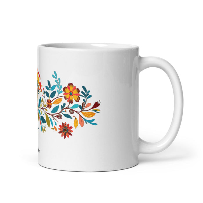 Christopher Exclusive Name Art Piece Home Office Work Coffee Mug Mexican Spanish Pride Gift Cup One-Of-A-Kind Calligraphy White Glossy Mug | C24 Mexicada 11 oz