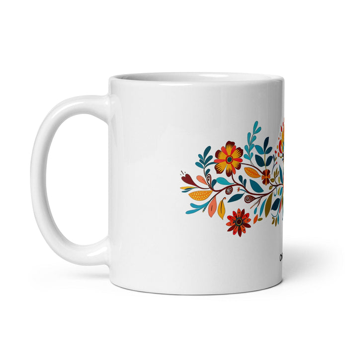 Christopher Exclusive Name Art Piece Home Office Work Coffee Mug Mexican Spanish Pride Gift Cup One-Of-A-Kind Calligraphy White Glossy Mug | C24 Mexicada