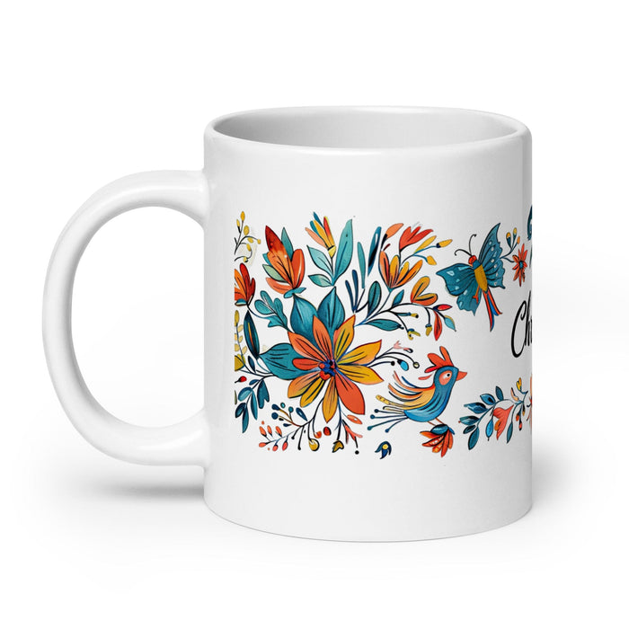 Christopher Exclusive Name Art Piece Home Office Work Coffee Mug Mexican Spanish Pride Gift Cup One-Of-A-Kind Calligraphy White Glossy Mug | C25 Mexicada