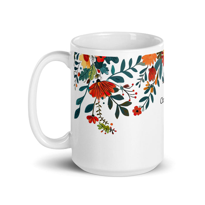 Christopher Exclusive Name Art Piece Home Office Work Coffee Mug Mexican Spanish Pride Gift Cup One-Of-A-Kind Calligraphy White Glossy Mug | C4 Mexicada