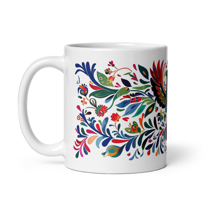 Christopher Exclusive Name Art Piece Home Office Work Coffee Mug Mexican Spanish Pride Gift Cup One-Of-A-Kind Calligraphy White Glossy Mug | C5 Mexicada