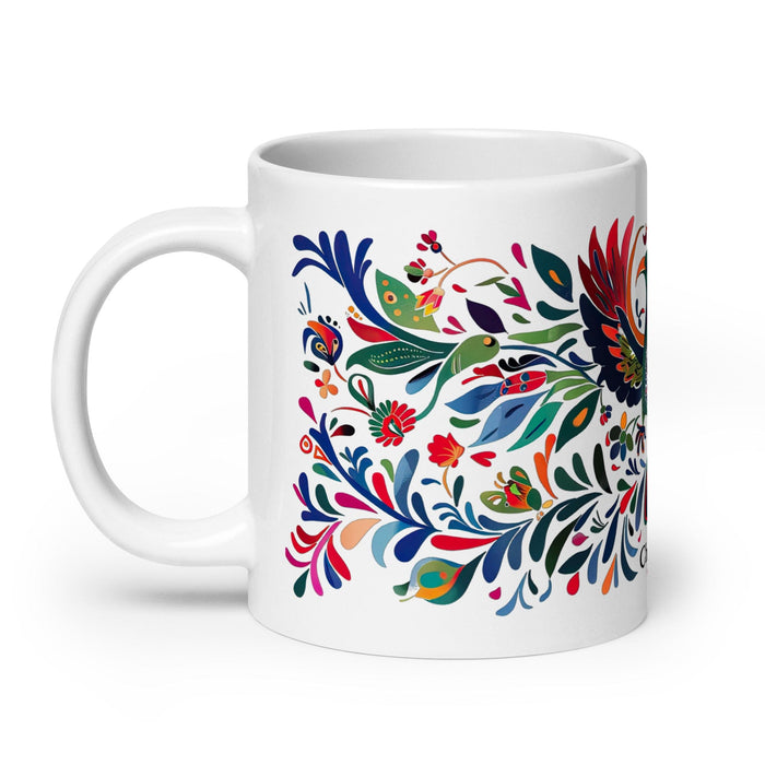 Christopher Exclusive Name Art Piece Home Office Work Coffee Mug Mexican Spanish Pride Gift Cup One-Of-A-Kind Calligraphy White Glossy Mug | C5 Mexicada