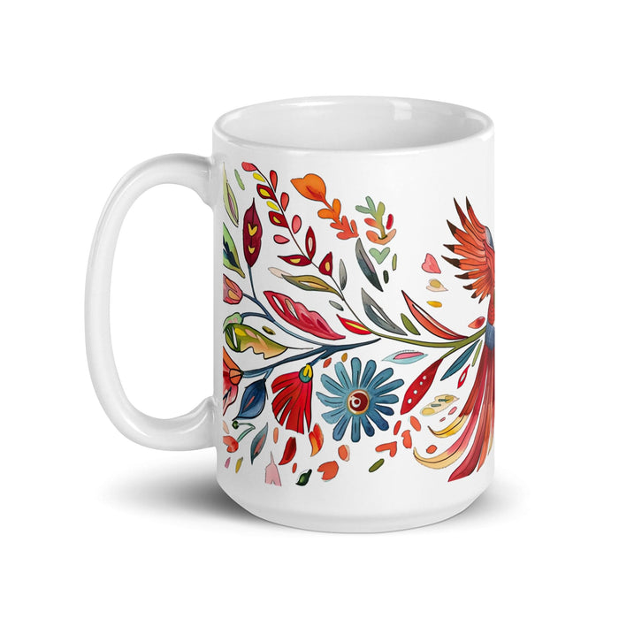 Christopher Exclusive Name Art Piece Home Office Work Coffee Mug Mexican Spanish Pride Gift Cup One-Of-A-Kind Calligraphy White Glossy Mug | C6 Mexicada