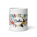 Cinthia Exclusive Name Art Piece Home Office Work Coffee Mug Mexican Spanish Pride Gift Cup One-Of-A-Kind Calligraphy White Glossy Mug | C18 Mexicada