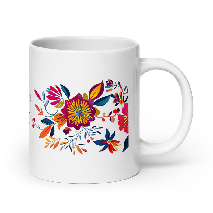 Cinthia Exclusive Name Art Piece Home Office Work Coffee Mug Mexican Spanish Pride Gift Cup One-Of-A-Kind Calligraphy White Glossy Mug | C20 Mexicada 20 oz