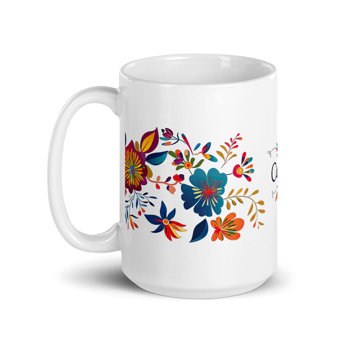 Cinthia Exclusive Name Art Piece Home Office Work Coffee Mug Mexican Spanish Pride Gift Cup One-Of-A-Kind Calligraphy White Glossy Mug | C20 Mexicada