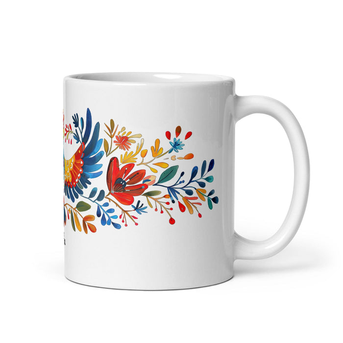 Cinthia Exclusive Name Art Piece Home Office Work Coffee Mug Mexican Spanish Pride Gift Cup One-Of-A-Kind Calligraphy White Glossy Mug | C6 Mexicada 11 oz