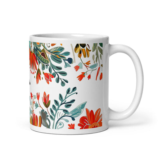Cinthia Exclusive Name Art Piece Home Office Work Coffee Mug Mexican Spanish Pride Gift Cup One-Of-A-Kind Calligraphy White Glossy Mug | C8 Mexicada 11 oz