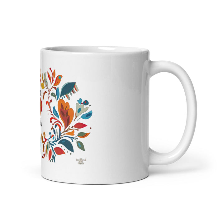 Cinthia Exclusive Name Art Piece Home Office Work Coffee Mug Mexican Spanish Pride Gift Cup One-Of-A-Kind Calligraphy White Glossy Mug | C9 Mexicada 11 oz