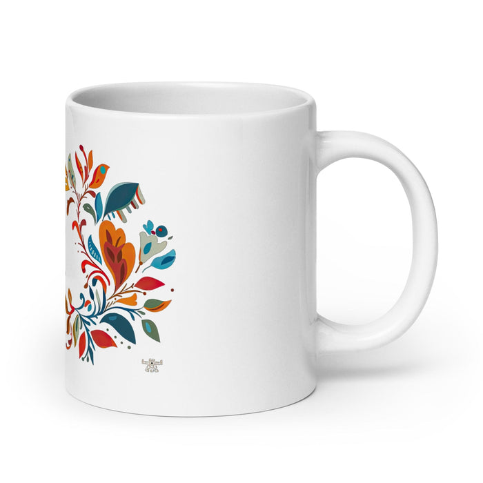 Cinthia Exclusive Name Art Piece Home Office Work Coffee Mug Mexican Spanish Pride Gift Cup One-Of-A-Kind Calligraphy White Glossy Mug | C9 Mexicada 20 oz