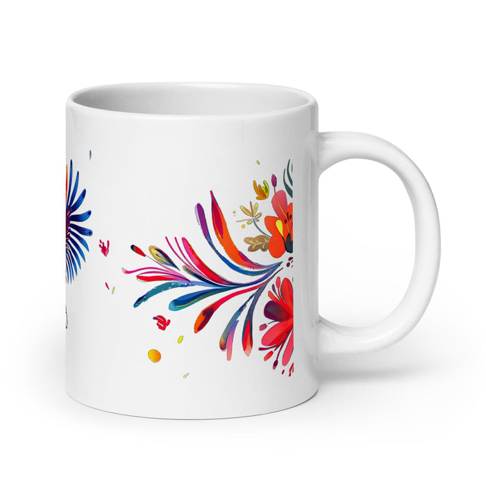 Ciro Exclusive Name Art Piece Home Office Work Coffee Mug Mexican Spanish Pride Gift Cup One-Of-A-Kind Calligraphy White Glossy Mug | C13 Mexicada 20 oz