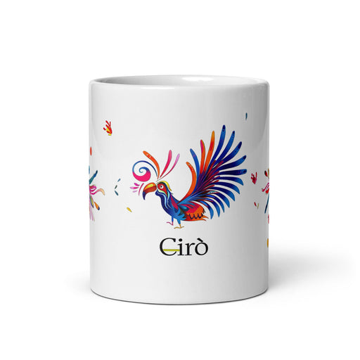 Ciro Exclusive Name Art Piece Home Office Work Coffee Mug Mexican Spanish Pride Gift Cup One-Of-A-Kind Calligraphy White Glossy Mug | C13 Mexicada