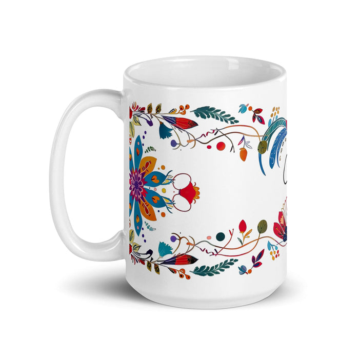 Ciro Exclusive Name Art Piece Home Office Work Coffee Mug Mexican Spanish Pride Gift Cup One-Of-A-Kind Calligraphy White Glossy Mug | C18 Mexicada