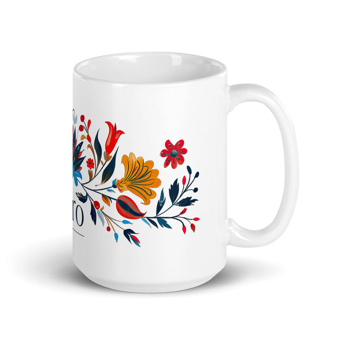 Ciro Exclusive Name Art Piece Home Office Work Coffee Mug Mexican Spanish Pride Gift Cup One-Of-A-Kind Calligraphy White Glossy Mug | C20 Mexicada 15 oz