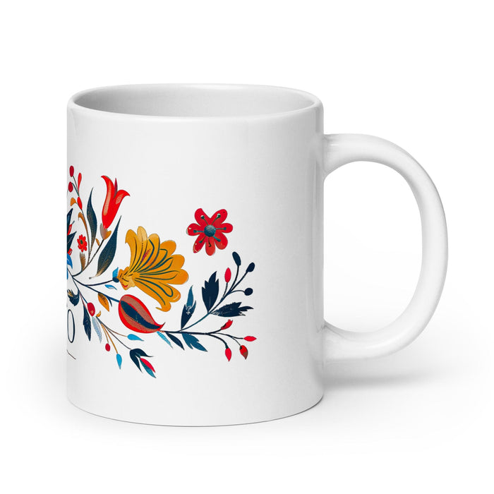 Ciro Exclusive Name Art Piece Home Office Work Coffee Mug Mexican Spanish Pride Gift Cup One-Of-A-Kind Calligraphy White Glossy Mug | C20 Mexicada 20 oz