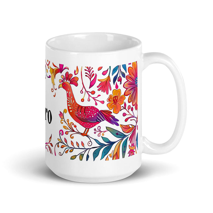 Ciro Exclusive Name Art Piece Home Office Work Coffee Mug Mexican Spanish Pride Gift Cup One-Of-A-Kind Calligraphy White Glossy Mug | C21 Mexicada 15 oz