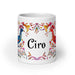 Ciro Exclusive Name Art Piece Home Office Work Coffee Mug Mexican Spanish Pride Gift Cup One-Of-A-Kind Calligraphy White Glossy Mug | C21 Mexicada