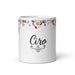 Ciro Exclusive Name Art Piece Home Office Work Coffee Mug Mexican Spanish Pride Gift Cup One-Of-A-Kind Calligraphy White Glossy Mug | C5 Mexicada