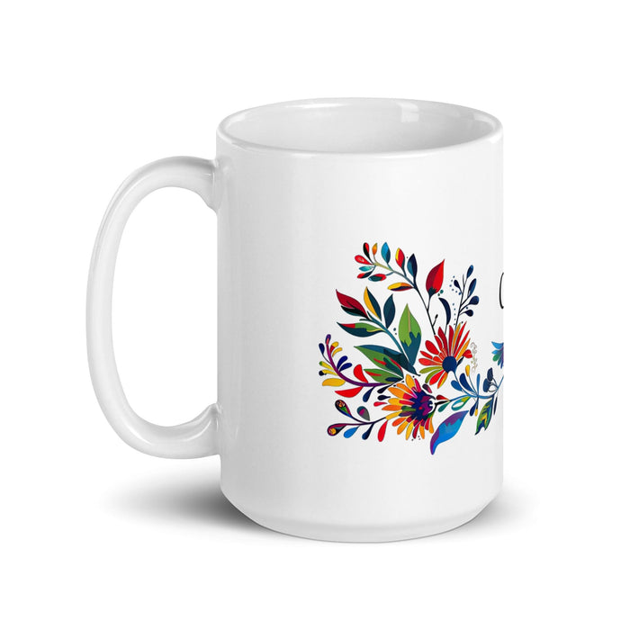 Ciro Exclusive Name Art Piece Home Office Work Coffee Mug Mexican Spanish Pride Gift Cup One-Of-A-Kind Calligraphy White Glossy Mug | C7 Mexicada