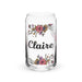 Claire Exclusive Name Art Piece Can-Shaped Glass Home Office Work Mexican Spanish Pride Gift Cup One-Of-A-Kind Calligraphy Glass | C20 Mexicada 16 oz