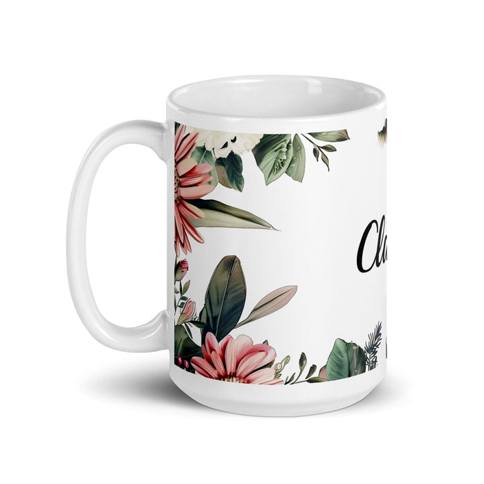 Claire Exclusive Name Art Piece Home Office Work Coffee Mug Mexican Spanish Pride Gift Cup One-Of-A-Kind Calligraphy White Glossy Mug | C10 Mexicada