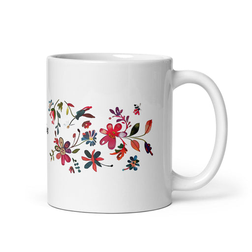 Claire Exclusive Name Art Piece Home Office Work Coffee Mug Mexican Spanish Pride Gift Cup One-Of-A-Kind Calligraphy White Glossy Mug | C11 Mexicada 11 oz