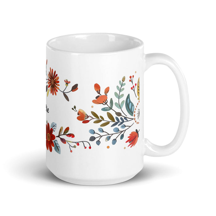 Claire Exclusive Name Art Piece Home Office Work Coffee Mug Mexican Spanish Pride Gift Cup One-Of-A-Kind Calligraphy White Glossy Mug | C13 Mexicada 15 oz