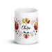 Claire Exclusive Name Art Piece Home Office Work Coffee Mug Mexican Spanish Pride Gift Cup One-Of-A-Kind Calligraphy White Glossy Mug | C24 Mexicada