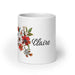 Claire Exclusive Name Art Piece Home Office Work Coffee Mug Mexican Spanish Pride Gift Cup One-Of-A-Kind Calligraphy White Glossy Mug | C27 Mexicada