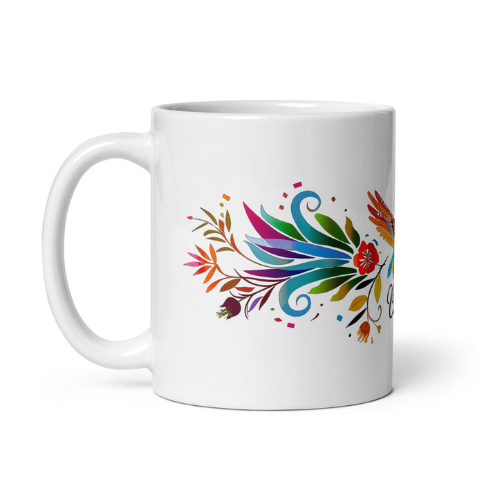 Claire Exclusive Name Art Piece Home Office Work Coffee Mug Mexican Spanish Pride Gift Cup One-Of-A-Kind Calligraphy White Glossy Mug | C29 Mexicada