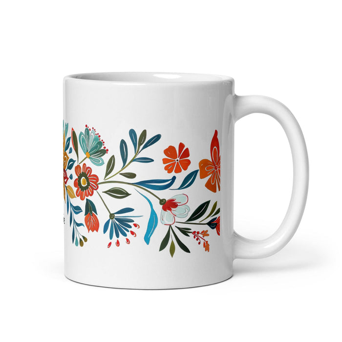 Claire Exclusive Name Art Piece Home Office Work Coffee Mug Mexican Spanish Pride Gift Cup One-Of-A-Kind Calligraphy White Glossy Mug | C32 Mexicada 11 oz