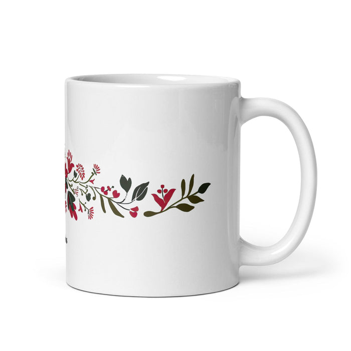 Claire Exclusive Name Art Piece Home Office Work Coffee Mug Mexican Spanish Pride Gift Cup One-Of-A-Kind Calligraphy White Glossy Mug | C7 Mexicada 11 oz