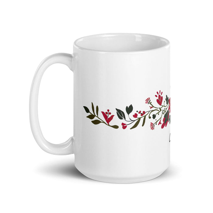 Claire Exclusive Name Art Piece Home Office Work Coffee Mug Mexican Spanish Pride Gift Cup One-Of-A-Kind Calligraphy White Glossy Mug | C7 Mexicada