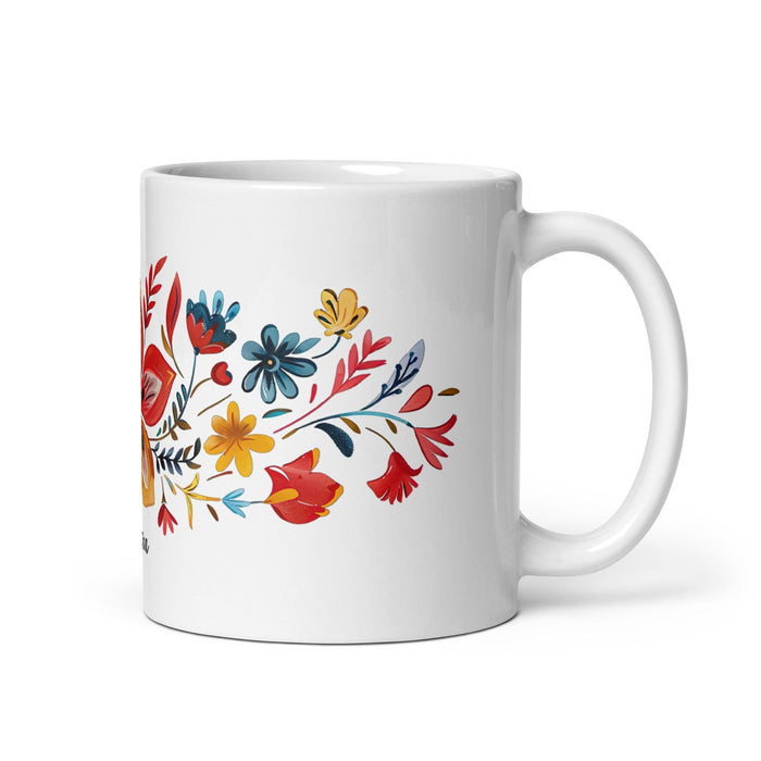 Clara Exclusive Name Art Piece Home Office Work Coffee Mug Mexican Spanish Pride Gift Cup One-Of-A-Kind Calligraphy White Glossy Mug | C1 Mexicada 11 oz