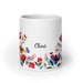 Clara Exclusive Name Art Piece Home Office Work Coffee Mug Mexican Spanish Pride Gift Cup One-Of-A-Kind Calligraphy White Glossy Mug | C2 Mexicada